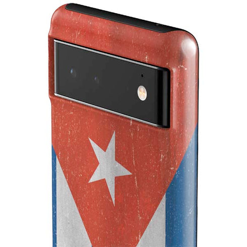 Cuban Flag Distressed Google Pixel 6 Case